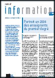 Primaire : Portrait des enseignants du 1er degré