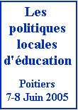 Pédagogie : Les politiques locales d’éducation