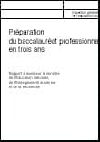 Professionnel : Le bac pro en 3 ans