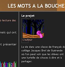 LES MOTS A LA BOUCHE, UN BLOG EN CLASSE DE FRANÇAIS