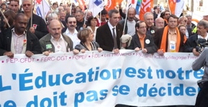 Manifestation nationale pour l’Ecole : 80 000.