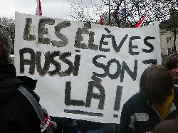 Les lycéens dans la bataille contre la loi sur le travail