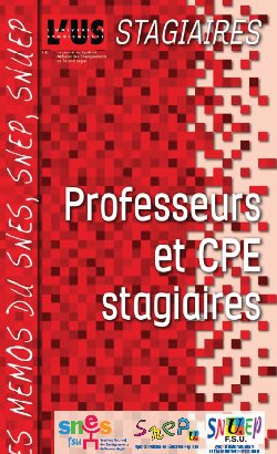 Stagiaires : Le livret du Snes