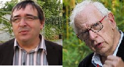 Philippe Meirieu et Bruno Devauchelle au Salon du Livre