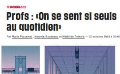 Profs : on se sent seuls