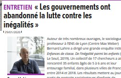 Bernard Lahire : L’ambition de réduire les inégalités abandonnée par le gouvernement