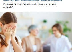 Les enfants et l’angoisse du coronavirus