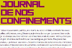 Le journal de nos confinements