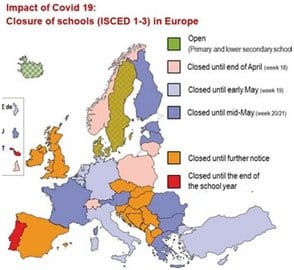 Fermeture des écoles : L’Europe rouvre peu à peu