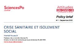 Crise sanitaire, isolement et école