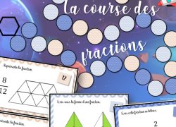 CM1 CM2 : La course des fractions