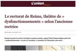 Pour quelles raisons la rectrice de Reims a-t-elle été écartée ?