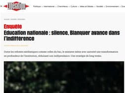 Blanquer champion de la gestion managériale selon Libération