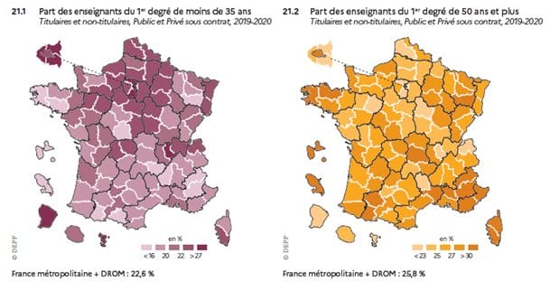 Les enseignants ont une géographie