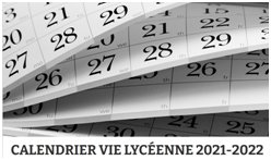 Le calendrier vie lycéenne