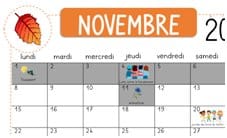 Des calendriers pour les écoliers