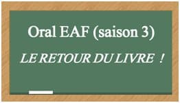 EAF : Nouveau rebondissement pour l’oral