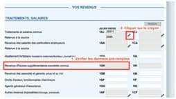 Impôt : Vérifiez les sommes pré remplies