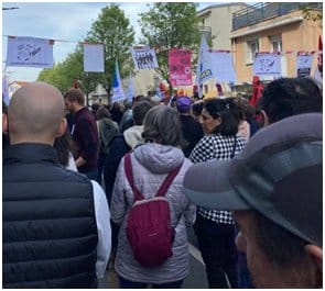 Saint Denis : Rassemblement important pour les enseignants sanctionnés