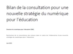 Exclusif : Numérique : Le ministère peaufine sa stratégie…