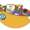 Une image contenant dessin, bateau, clipart, illustration Description générée automatiquement