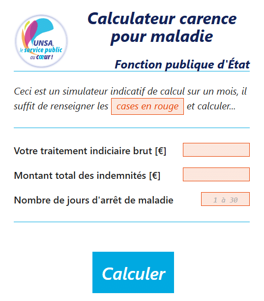 Calculez votre perte de salaire