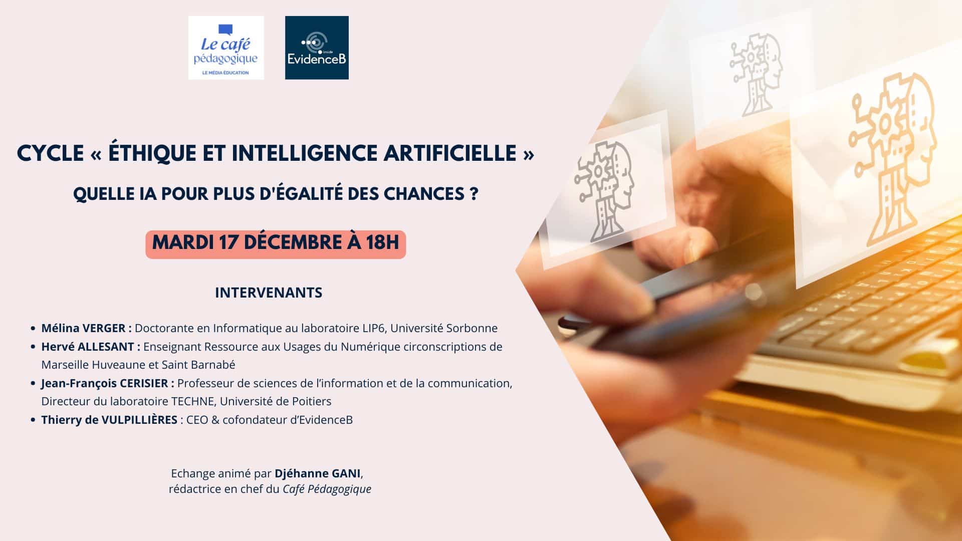 Conférence Terrains Innovants : quelle IA pour plus d’égalité des chances ?